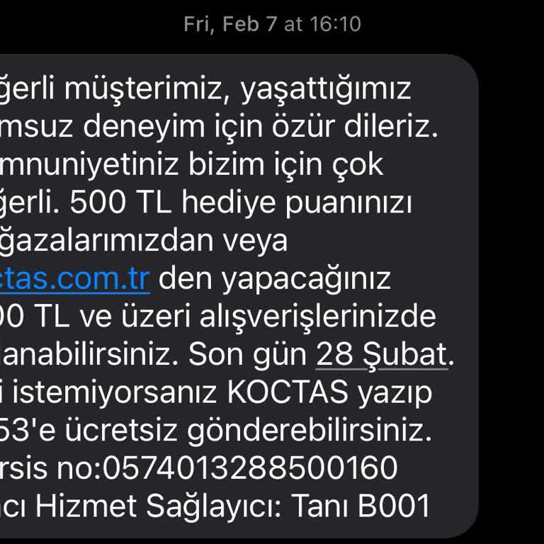 Koçtaş'ta Kupon Krizi: Memnuniyet Yerine Hayal Kırıklığı