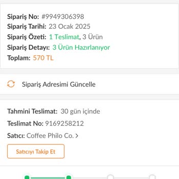 Trendyol Üzerinden Sipariş Verdiğim Kahvelerim Gelmedi Ve Satıcıdan Yanıtsız Kaldım!