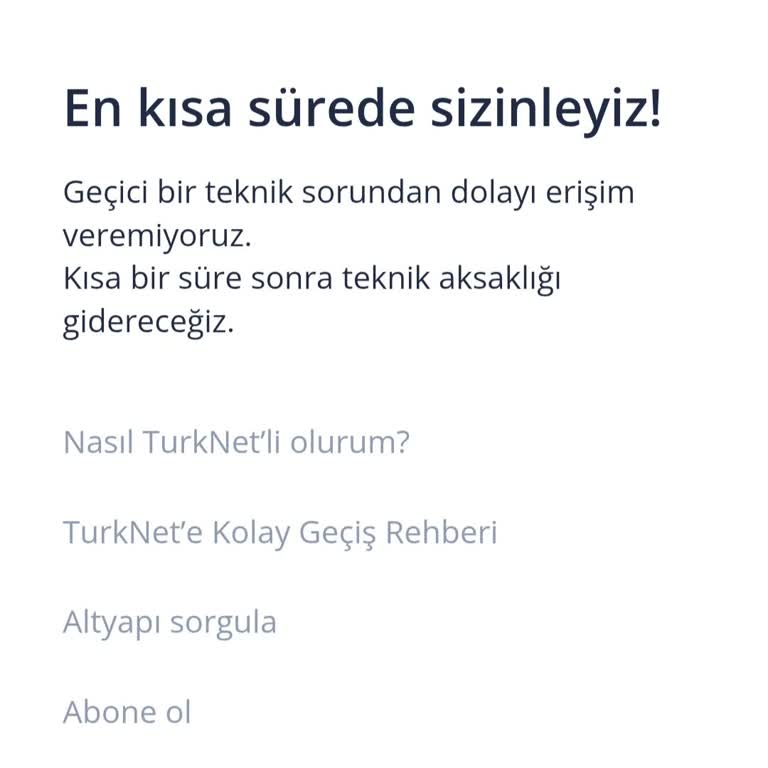 İnternet Erişimi Sorunu Ve Müşteri Hizmetleri Engeli
