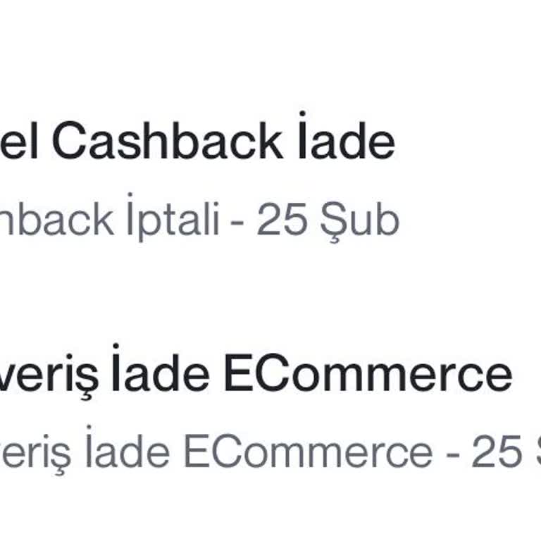 Yanıltıcı Cashback Kesintisi