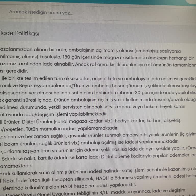 Online Siparişte İade Sorunu Ve Müşteri Hizmetlerine Ulaşamama