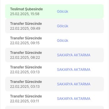 Sürat Kargo Gölcük Şubesi Teslimat Sorunu