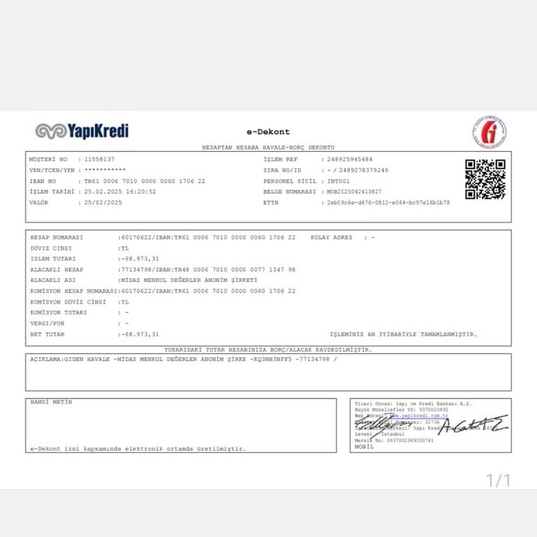 Midas Hesabıma Para Aktarımı Sorunu