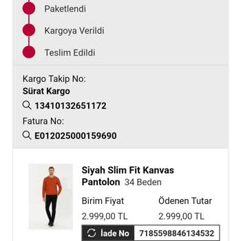Pierre Cardin Giyim İade Sürecindeki Gereksiz Gecikme!