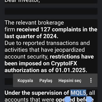 Cryptoifx'te Para Çekim Engeli Ve Şüpheli Transfer Ücreti Talebi