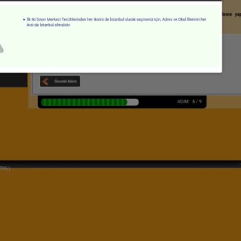 Sınav Yeri Seçiminde Karşılaşılan Sorun