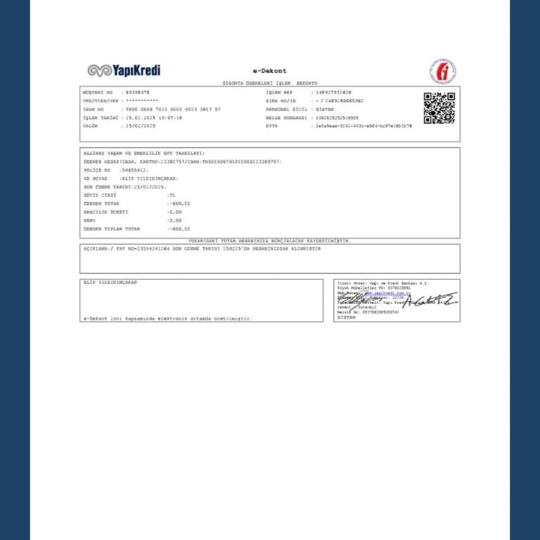 İzinsiz Tahsilat: Yapı Kredi Bankası'ndan Haksız 600 TL Kesintisi