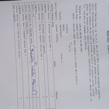 Teslimat Ve Değişim Sürecinde Yaşanan Sorunlar