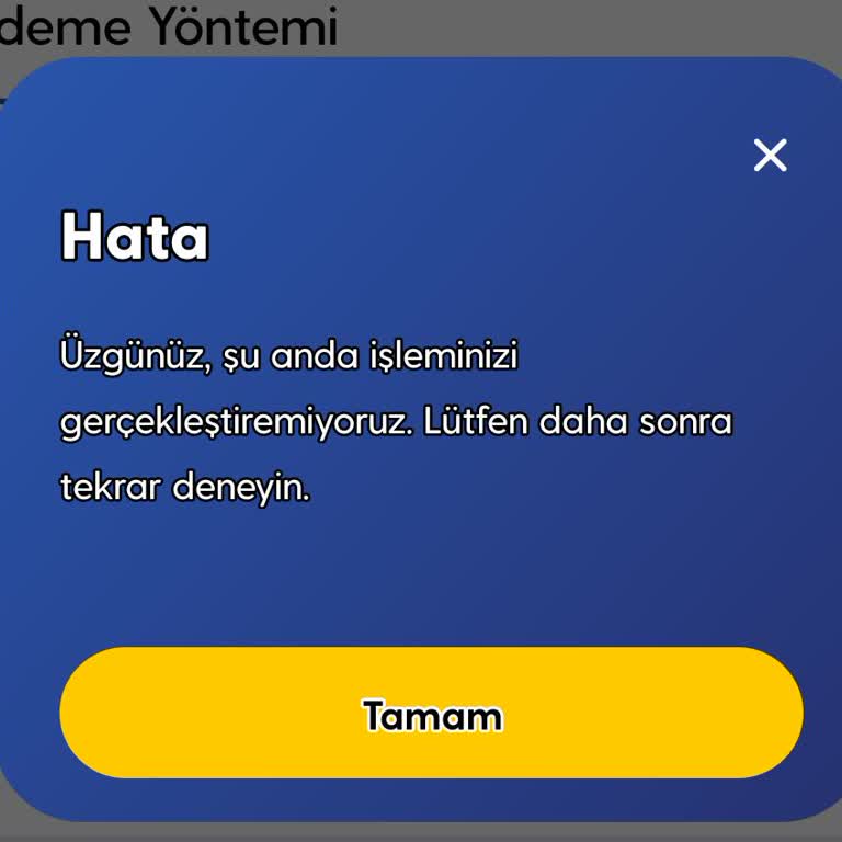 Turkcell Uygulama Giriş Sorunu: Hata Mesajı