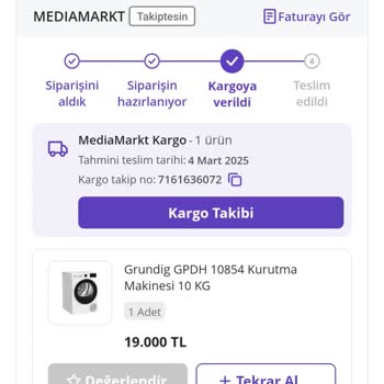 Media Markt Kayıp Kargo Ve Teslimat Sorunu