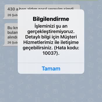 Mesajlaşma Sorunu: Hata Kodu 10037