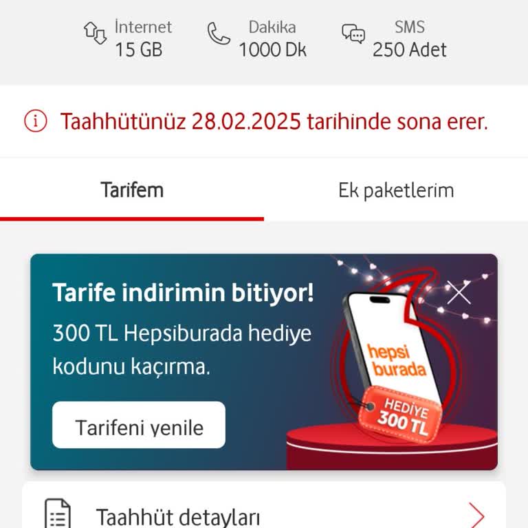 Vodafone Sadık Müşterilere Uygun Tarife Talepleri