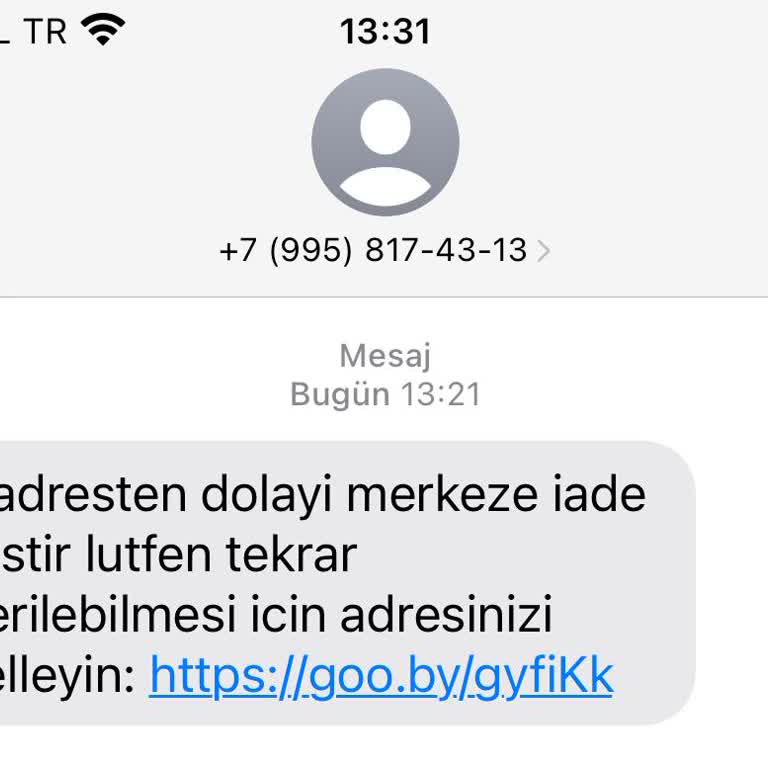 Yanlış Teslimat Mesajlarıyla Rahatsız Ediliyorum