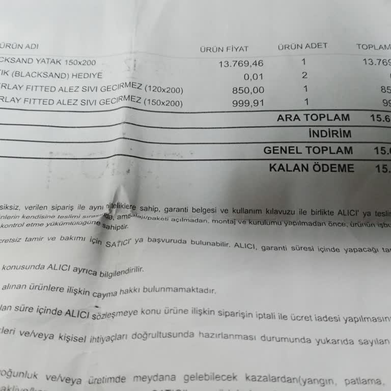 Geciken Yatak Teslimatı Ve İletişim Sorunu