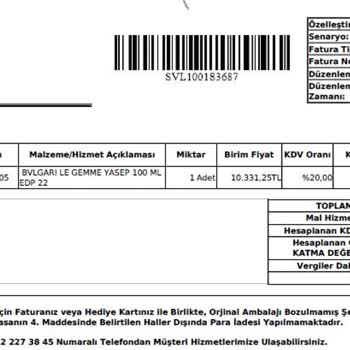 Sevil Parfümeri'den Alınan Ayıplı Ürün Ve İade Sorunu