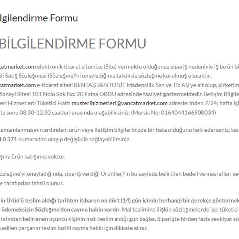 VanCat Kargo Süreci Ve Müşteri Hizmetleri Hayal Kırıklığı