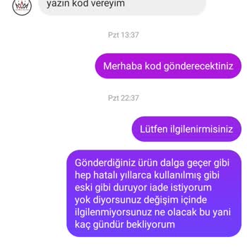 Trendyol'dan Gelen Hatalı Ürün Ve İade Sorunu