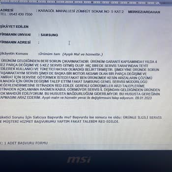 Sürekli Arızalanan Çamaşır Makinesi Ve Yetersiz Servis