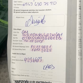 Sürekli Arızalanan Çamaşır Makinesi Ve Yetersiz Servis