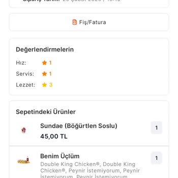 Siparişim Eksik Ve Soğuk Geldi, Çözüm Yetersiz