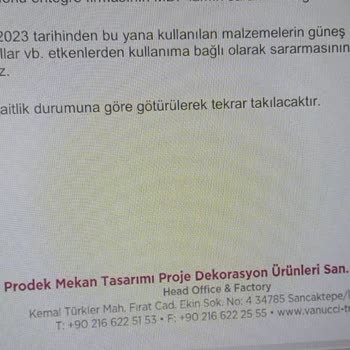 Vanucci Mutfak Dolaplarındaki Sararma Ve İlgisizlik