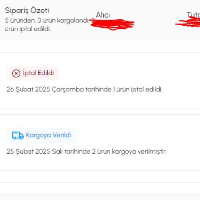 Çay Seti Siparişinde Keyfi İptal Ve İlgisizlik