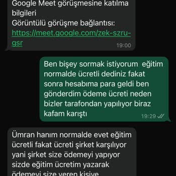 Yanıltıcı İş Başvurusu Ve Eğitim Süreci Hakkında Acil Destek Talebi