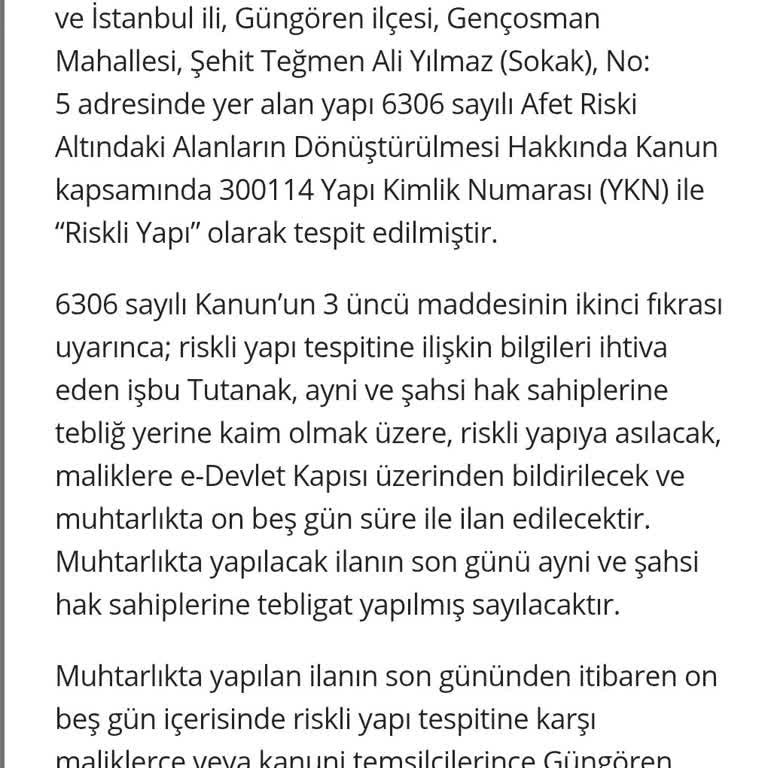 Kentsel Dönüşümde Kira Yardımı Mağduriyeti