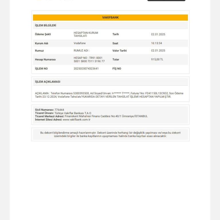 Vodafone'dan Geçiş Sonrası İade Sorunu: Ödenen Fazla Ücretin İadesi Bekleniyor