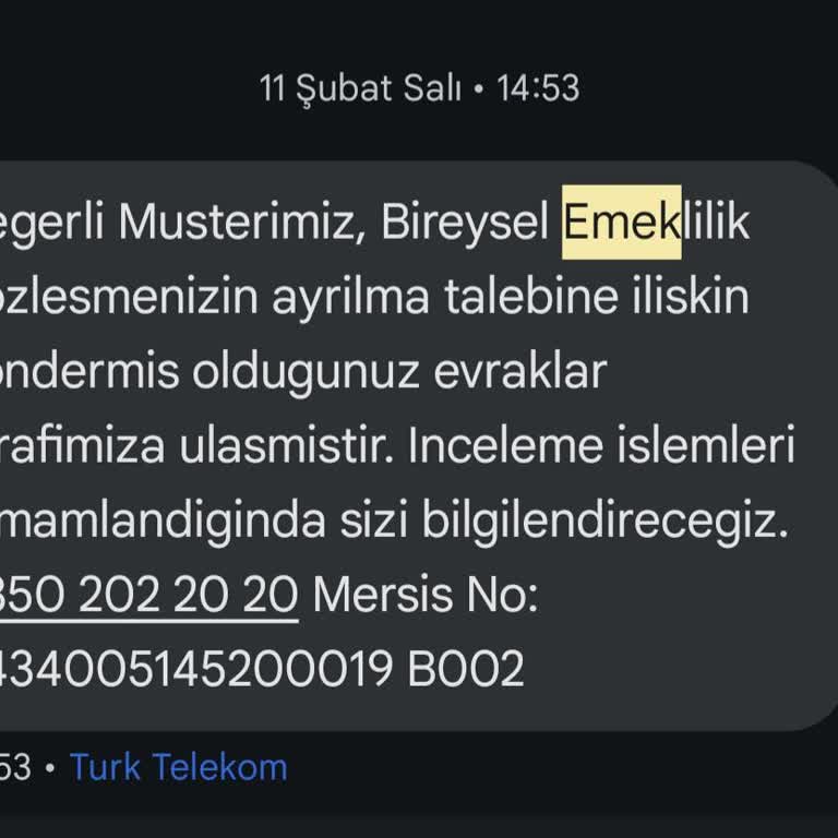 Acil Nakit İhtiyacı İçin İptal Ettim, Bilgilendirme Yok