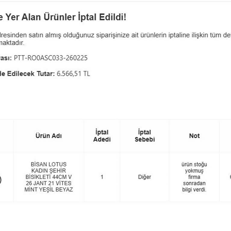 Stok Sorunu Ve İade Süreci Mağduriyeti