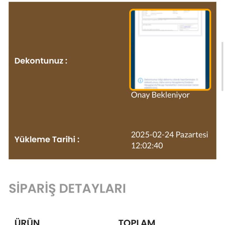 Deniz Butik Giyim Siparişim Ortada Yok