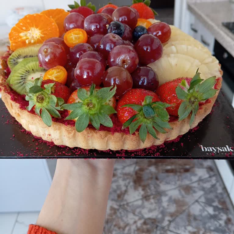 Büyük Markadan Beklenmeyen Plastik Parçalı Meyveli Turta