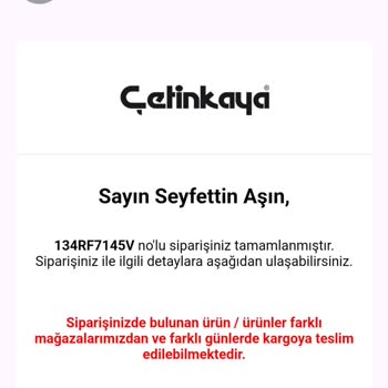 Geciken Kargo Ve İade Talebi