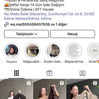 My Moda Butik | Edirne Sipariş Muamması