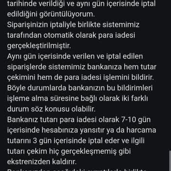 Amazon'dan İptal Edilen Alışverişin Para İadesi Sorunu
