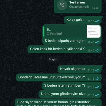 Yanlış Beden Gönderimi Ve İade Sorunu