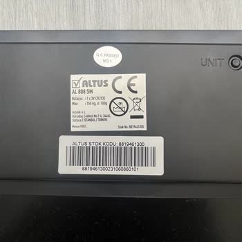 Altus Tartı Cihazı Çalışmıyor: Garanti Kapsamında Çözüm Bekliyorum