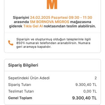 Teslim Edilmeyen Sipariş Ve İade Edilmeyen Para Sorunu