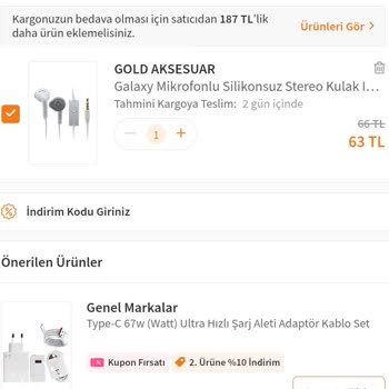 Yanlış Ürün Gönderimi: Samsung Kulaklık Yerine Xiaomi Şarj Aleti