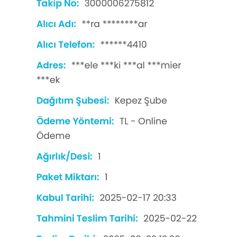Kargoist Kargom 4 Gündür Kayıp!