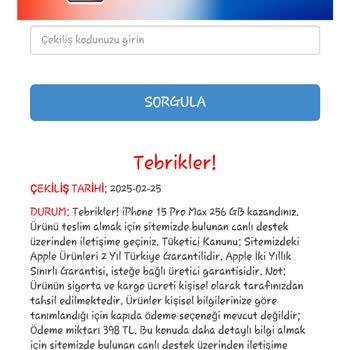 Projet Teknoloji Çekiliş Yalanı!