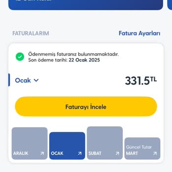 Turkcell'de Fatura Ve İnternet Limiti Sorunu