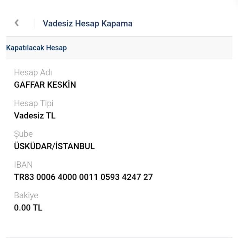 Kapatılamayan Hesap: Kredi Kartı Geri Ödeme Talimatı Engeli