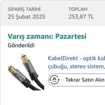 Amazon Türkiye'de Teslimat Sorunu