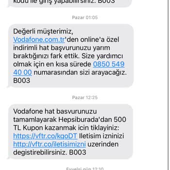 Vodafone'un Sim Kart Teslimatı Ve Müşteri Hizmetleri Sorunu