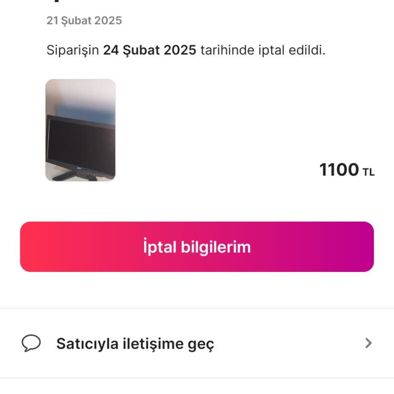 Para İadesi Sorunu Ve Yetersiz Müşteri Hizmetleri