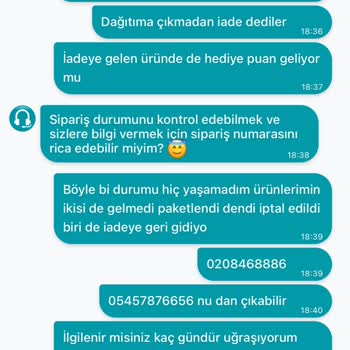 Hediye Puanlarım Ve Siparişlerim Mağduriyet Yaratıyor!