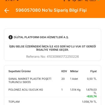 Migros'un Sanal Marketinde Aldatıcı Ürün Gönderimi