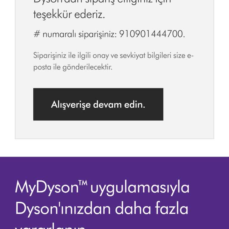 Dyson Sipariş Gecikmesi Ve İletişim Sorunları